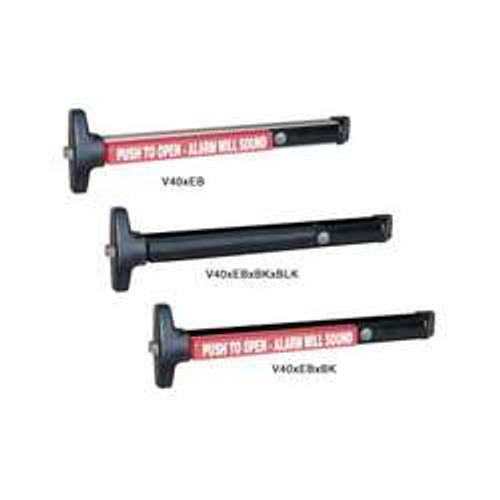 Detex V50 EB CD 628 96 36X84 Value Series Narrow Stile Surface Vertical Rod Exit Device, Cylinder Dogging, 96 Surface Strike, Battery Operated Alarm, 36 In. Device for 84 In. Door Height, Satin Aluminum Clear Anodized Detex V50 EB CD 628 96 36X84 Value Series Narrow Stile Surface Vertical Rod Exit Device, Cylinder Dogging, 96 Surface Strike, Battery Operated Alarm, 36 In. Device for 84 In. Door Height, Satin Aluminum Clear Anodized