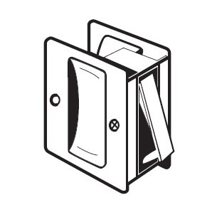 PDL-100 Passage Pocket Door Lock by Don-Jo