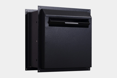 Protex WDD-180 Black Through The Wall Locking Drop Box in Black Protex WDD-180 Black Through The Wall Locking Drop Box in Black