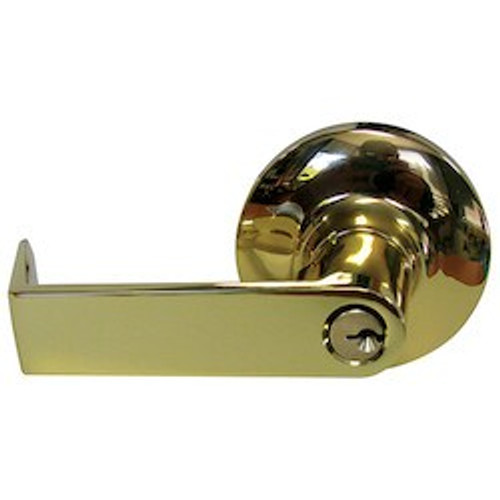 GENERAL LOCK L180R 605 C 234 S ANSI Cylindrical Leverset, Mechanical, Clutched R-Lever, Grade-1, Square Latch, Schlage C Keyway, 180 Degree, 2-3/4" Backset, ANSI F86 Strike, Bright Brass, For Storeroom GENERAL LOCK L180R 605 C 234 S ANSI Cylindrical Leverset, Mechanical, Clutched R-Lever, Grade-1, Square Latch, Schlage C Keyway, 180 Degree, 2-3/4" Backset, ANSI F86 Strike, Bright Brass, For Storeroom