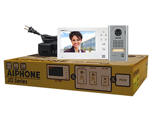 Aiphone JOS-1F Color Video Intercom Kit, Includes JO-DVF Video Door Station, JO-1MD Video Intercom Master, PS-1820UL Power Supply Aiphone JOS-1F Color Video Intercom Kit, Includes JO-DVF Video Door Station, JO-1MD Video Intercom Master, PS-1820UL Power Supply