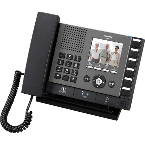 AIPHONE IX-MV | 17127  Video Master Station, IP Addressable, Hands-Free, 24 Volt AC/DC, 500 Milliampere, Wall Mount, 3-1/2" LCD Screen, 9-13/16" Width x 2-5/16" Depth x 7-7/16" Height, With Stand