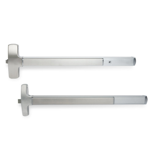 Falcon / 25 Series Exit Devices 25-M-EO 3 28 LHR — Mortis, Exit Only, 3 Ft. Device, Left Hand Reverse, Satin Aluminum Clear Anodized Falcon / 25 Series Exit Devices 25-M-EO 3 28 LHR — Mortis, Exit Only, 3 Ft. Device, Left Hand Reverse, Satin Aluminum Clear Anodized
