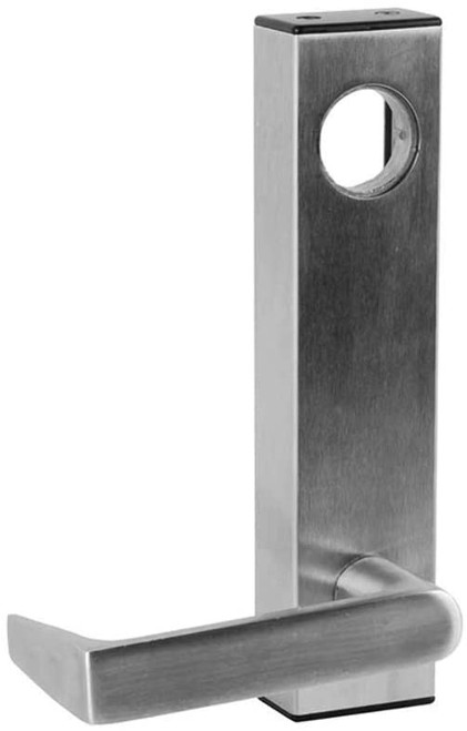 Adams Rite 3080-02-0-3U-US32D Entry Trim, 02 Round Lever, With Cylinder Hole, Universal, Satin Stainless Steel