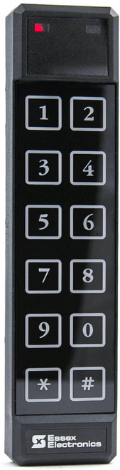 Essex Electronics SKE-26i Heavy Duty Self Contained Access Control Keypad Black Essex Electronics SKE-26i Heavy Duty Self Contained Access Control Keypad Black illuminated