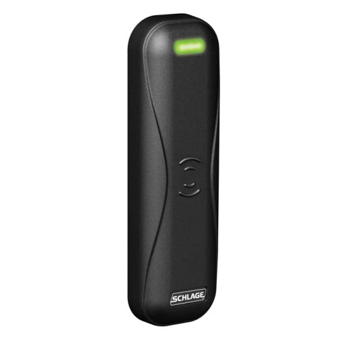 SCHLAGE MT11-485 Access Control Reader, Multi-Technology, Mullion Mount, 12 Volt DC, 145 Milliampere, 13.56 Megahertz/125 Kilohertz, 1.72" Width x 0.81" Depth x 5.91" Height, Polymer, Black SCHLAGE MT11-485 Access Control Reader, Multi-Technology, Mullion Mount, 12 Volt DC, 145 Milliampere, 13.56 Megahertz/125 Kilohertz, 1.72" Width x 0.81" Depth x 5.91" Height, Polymer, Black