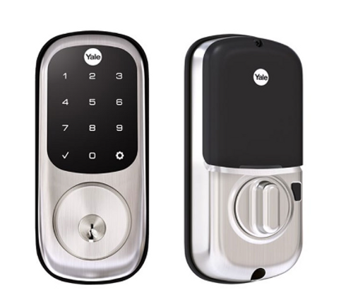 Assure Lock Touchscreen Deadbolt Assure Lock Touchscreen Deadbolt Standalone with Schlage C Keyway Keyed Different in Satin Nickel Assure Lock Touchscreen Deadbolt Assure Lock Touchscreen Deadbolt Standalone with Schlage C Keyway Keyed Different in Satin Nickel