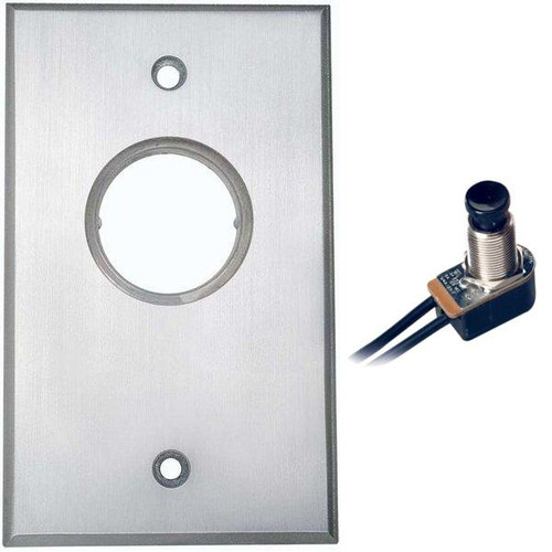 Camden 1100 Flush Mount Key Switch, Aluminum Single Gang Faceplate, SPST Momentary, N/O, Brushed Aluminum Camden 1100 Flush Mount Key Switch, Aluminum Single Gang Faceplate, SPST Momentary, N/O, Brushed Aluminum