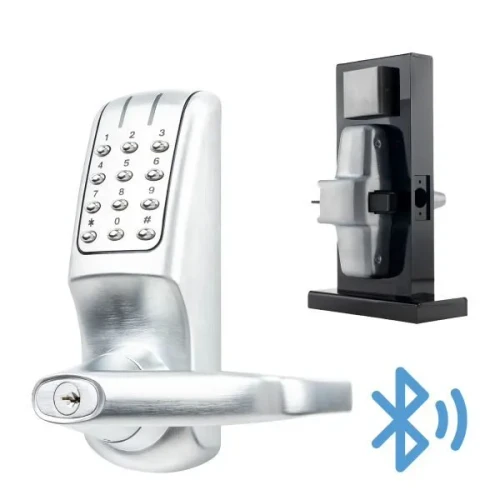 KIC5260 WB BLE & Wi-Fi Enabled Lockset & Lever Control Kit for Exit Devices -  Brushed Chrome