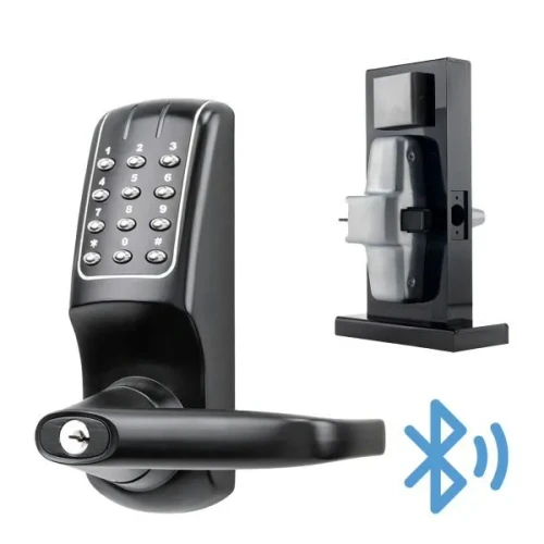 KIC5260 WB BLE & Wi-Fi Enabled Lockset & Lever Control Kit for Exit Devices - Black PVD