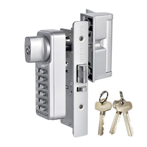EASILOK SK4510S Keyless Storefront Deadlatch with SFIC Key Override - Adams Rite 4510S Replacement