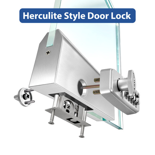 EASILOK SK777 Keyless Herculite Glass Door Bottom Rail Lock - Drop-In CRL 777S Replacement