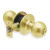 General Locks K2 Series Knob Locksets - K280B - Storeroom - Polished Brass