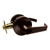 General Lock Entry Lock, S Lever Design, US10B Oil Rubbed Bronze Finish, Prepared for SFIC (Less Core), 2-3/4" Backset, Grade 2