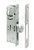 General Lock MS Hookbolt Lock, 1-1/8" Backset, Complete with Flat and Radius Faceplates in Aluminum and Duronodic Finishes