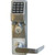 Alarm Lock ETDLS1G-26DA38 Trilogy Exit Trim Arrow Standard Rim Cylinder Straight Lever Keypad Only in Satin Chrome