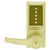 Dormakaba LR1041S-03-41 Pushbutton Lever Lock Prepped For Schlage Core Override in Bright Brass