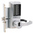 Simplex LR8146R-26D-41 Pushbutton Mortise Lock with Lever Sargent Core override in Satin Chrome
