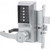 Simplex R8146R-26D-41 Pushbutton Mortise Lock with Lever Sargent Core override in Satin Chrome