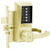 Simplex R8148B-03-41 Pushbutton Mortise Lock with Lever Best Core override in Bright Brass