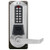 Dormakaba Eplex E5710MWL-626-41 Pushbutton Exit Trim Lever Dual Credential Lock and Medeco Core Override in Satin Chrome