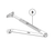 Long Regular Arm #4040XP-3077L US10  LCN Long Regular Arm #4040XP-3077L US10  LCN