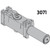LCN 4110-3071 RH AL  Concealed Closer Body Only
