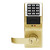 Alarm Lock PDL3075IC-US3 Trilogy Series PIN/Prox Digital Cylindrical Keyless Lock Regal Leverset with Best Core Override in Polished Brass