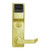 Alarm Lock PL3500CRR-US3 Trilogy Series Digital Mortise Keyless Prox Only Lock Straight Leverset in Polished Brass
