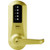 Simplex 5041MWL-03-41 Pushbutton Lever Lock with Medeco Core override in Bright Brass