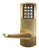 Dormakaba Eplex E2067ll-606-41 2000 Mortise with Deadbolt no Keyover/100 Access Codes 1 1/4in Faceplate Non-handed in Satin Brass