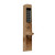 Eplex E3265MSNT-744-41 3000 Mortise Dlatch Lock Narrow Stile Thumbturn in Dark Bronze with Brass Accents