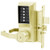 Simplex LR8148M-03-41 Pushbutton Mortise Lock with Lever Medeco Core override in Bright Brass