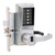 Simplex LR8148R-26D-41 Pushbutton Mortise Lock with Lever Sargent Core override in Satin Chrome