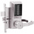Simplex RR8146R-026-41 Pushbutton Mortise Lock with Lever Sargent Core override in Bright Chrome