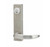 3080E-01-0-9U-50-US32D — Adams Rite Exit Device Trim Electrified Entry Trim, 01 Curve Lever, Without Cylinder Hole, Universal, 24VDC, Fail Secure, Satin Stainless Steel