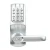 KIC5210 Pin Code Only Lockset (Tubular Latch) - Brushed Chrome