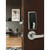 Dormakaba MN002ETNBTNB0100R Saffire LX-I RFID Interconnect Lockset; 3-Hour Fire Rated; Troy Lever; BLE; ELO; RH/LHR; 4" CTC; 2-3/4" SC Backset; T Strike; Satin Nickel/Black Facia Finish