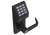 Alarm Lock DL2700 US19 Grade 1 Pushbutton Cylindrical Lock, 100 Users, Straight Lever, Weatherproof, Flat Black Powder Coated Finish