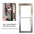 Smart WiFi Storefront Mortise Deadbolt in Bronze with Thumbturn Lock Kit