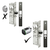 Smart WiFi Storefront Mortise Deadlatch Lock Kit in Bronze/Black Finish