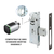 Smart WiFi Storefront Mortise Deadbolt with Thumbturn Lock Kit in Bronze