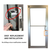 Smart WiFi Storefront Mortise Deadlatch Lock with Lever Handle Latch Kit in Aluminum