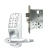 KIC5255 Pin Code Lockset & Mortise Latch With Auto-Deadbolt - Brushed Chrome
