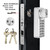 EASILOK SK1850S Keyless Storefront Deadlock with SFIC Key Override