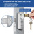 EASILOK SK4510S Keyless Storefront Deadlatch with SFIC Key Override