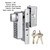 EASILOK SK4510S Keyless Storefront Deadlatch with SFIC Key Override