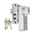 EASILOK SK777S Keyless Herculite Bottom Rail Lock with SFIC Key Override