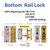 EASILOK SK777S Keyless Herculite Bottom Rail Lock with SFIC Key Override