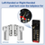 EASILOK SK777S Keyless Herculite Bottom Rail Lock with SFIC Key Override
